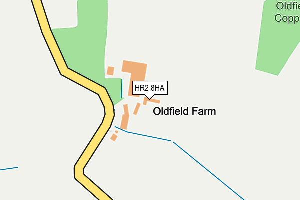 HR2 8HA map - OS OpenMap – Local (Ordnance Survey) HR2 8HA map - OS OpenMap – Local (Ordnance Survey)
