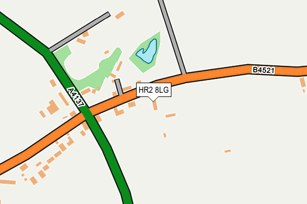 HR2 8LG map - OS OpenMap – Local (Ordnance Survey)