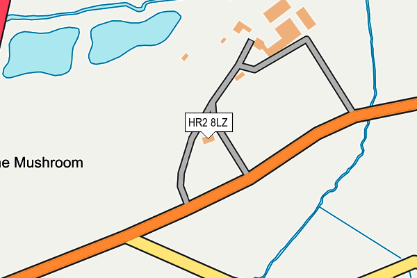 HR2 8LZ map - OS OpenMap – Local (Ordnance Survey) HR2 8LZ map - OS OpenMap – Local (Ordnance Survey)