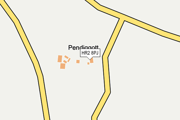 HR2 8PJ map - OS OpenMap – Local (Ordnance Survey) HR2 8PJ map - OS OpenMap – Local (Ordnance Survey)