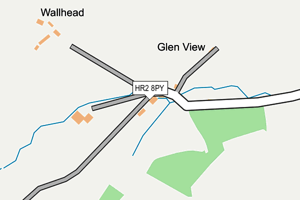 HR2 8PY map - OS OpenMap – Local (Ordnance Survey)