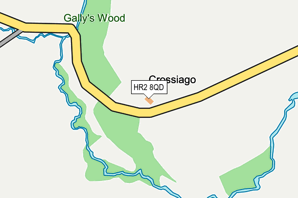 HR2 8QD map - OS OpenMap – Local (Ordnance Survey) HR2 8QD map - OS OpenMap – Local (Ordnance Survey)