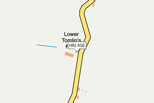 HR2 8QE map - OS OpenMap – Local (Ordnance Survey) HR2 8QE map - OS OpenMap – Local (Ordnance Survey)