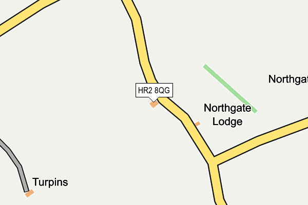 HR2 8QG map - OS OpenMap – Local (Ordnance Survey)