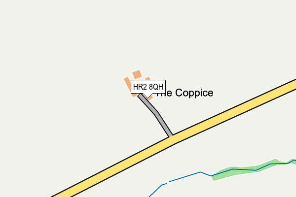 HR2 8QH map - OS OpenMap – Local (Ordnance Survey) HR2 8QH map - OS OpenMap – Local (Ordnance Survey)