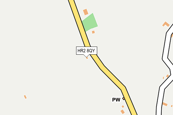 HR2 8QY map - OS OpenMap – Local (Ordnance Survey) HR2 8QY map - OS OpenMap – Local (Ordnance Survey)