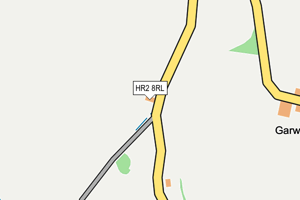 HR2 8RL map - OS OpenMap – Local (Ordnance Survey) HR2 8RL map - OS OpenMap – Local (Ordnance Survey)