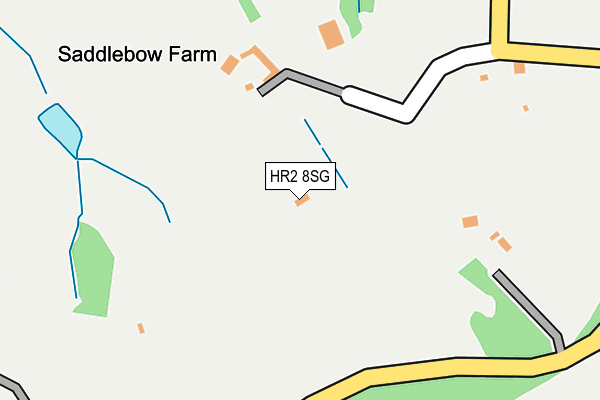 HR2 8SG map - OS OpenMap – Local (Ordnance Survey) HR2 8SG map - OS OpenMap – Local (Ordnance Survey)