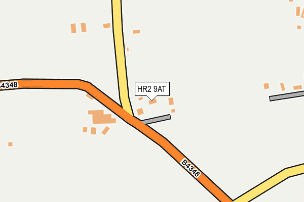 HR2 9AT map - OS OpenMap – Local (Ordnance Survey) HR2 9AT map - OS OpenMap – Local (Ordnance Survey)
