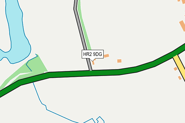 HR2 9DG map - OS OpenMap – Local (Ordnance Survey) HR2 9DG map - OS OpenMap – Local (Ordnance Survey)