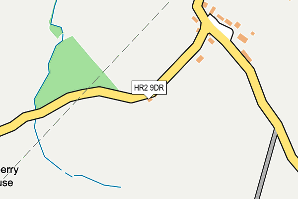 HR2 9DR map - OS OpenMap – Local (Ordnance Survey) HR2 9DR map - OS OpenMap – Local (Ordnance Survey)