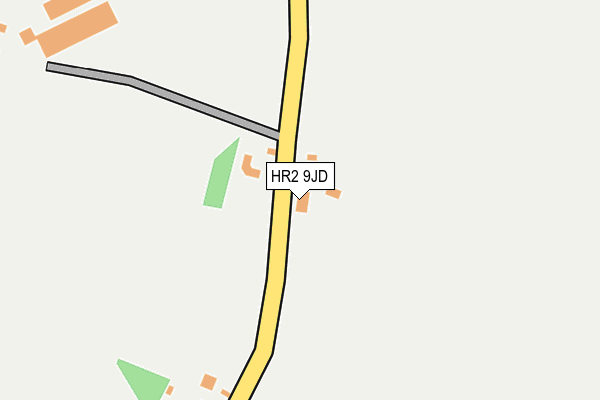 HR2 9JD map - OS OpenMap – Local (Ordnance Survey) HR2 9JD map - OS OpenMap – Local (Ordnance Survey)