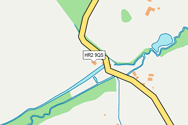 HR2 9QS map - OS OpenMap – Local (Ordnance Survey) HR2 9QS map - OS OpenMap – Local (Ordnance Survey)
