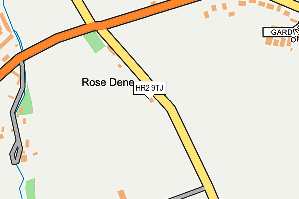 HR2 9TJ map - OS OpenMap – Local (Ordnance Survey) HR2 9TJ map - OS OpenMap – Local (Ordnance Survey)