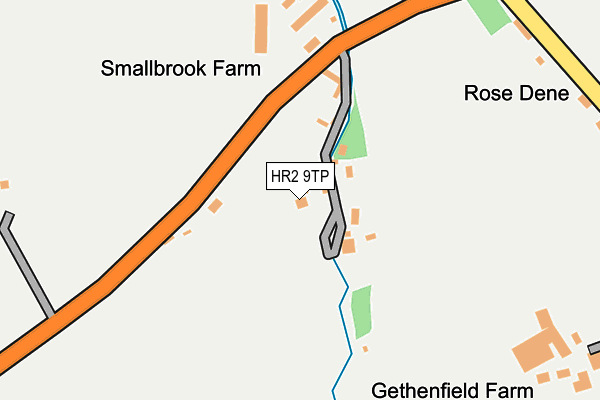 HR2 9TP map - OS OpenMap – Local (Ordnance Survey) HR2 9TP map - OS OpenMap – Local (Ordnance Survey)