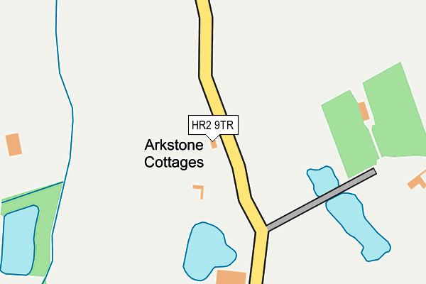 HR2 9TR map - OS OpenMap – Local (Ordnance Survey) HR2 9TR map - OS OpenMap – Local (Ordnance Survey)