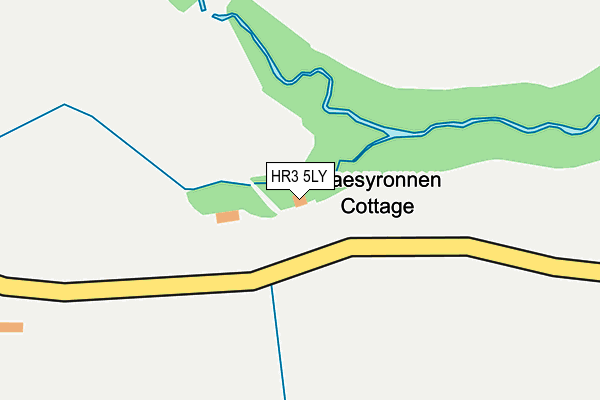 HR3 5LY map - OS OpenMap – Local (Ordnance Survey) HR3 5LY map - OS OpenMap – Local (Ordnance Survey)