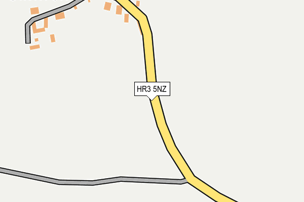 HR3 5NZ map - OS OpenMap – Local (Ordnance Survey) HR3 5NZ map - OS OpenMap – Local (Ordnance Survey)