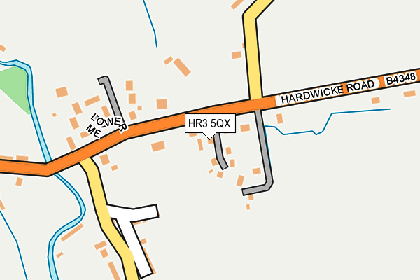 HR3 5QX map - OS OpenMap – Local (Ordnance Survey)