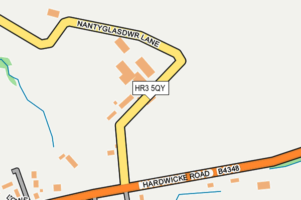 HR3 5QY map - OS OpenMap – Local (Ordnance Survey)