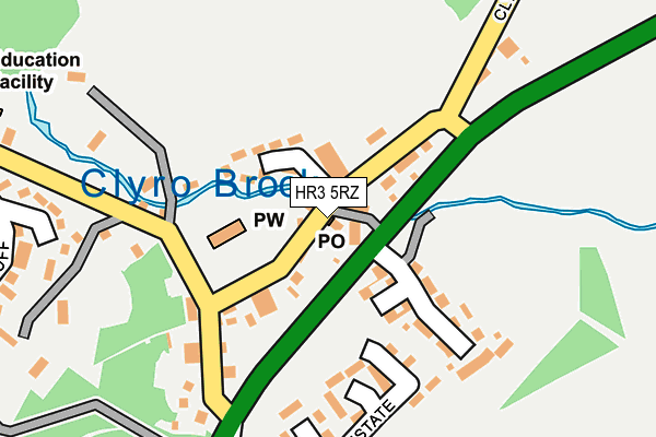 HR3 5RZ map - OS OpenMap – Local (Ordnance Survey) HR3 5RZ map - OS OpenMap – Local (Ordnance Survey)