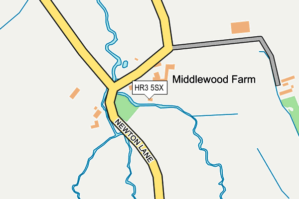 HR3 5SX map - OS OpenMap – Local (Ordnance Survey) HR3 5SX map - OS OpenMap – Local (Ordnance Survey)