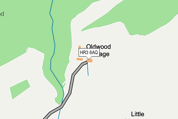 HR3 6AQ map - OS OpenMap – Local (Ordnance Survey)