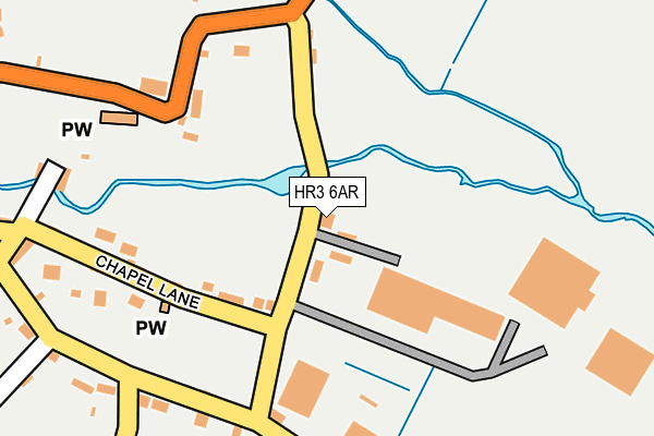 HR3 6AR map - OS OpenMap – Local (Ordnance Survey)