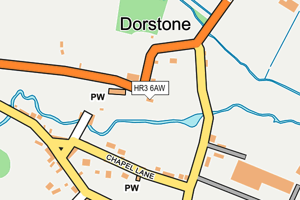 HR3 6AW map - OS OpenMap – Local (Ordnance Survey) HR3 6AW map - OS OpenMap – Local (Ordnance Survey)