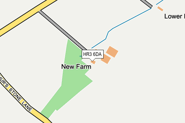 HR3 6DA map - OS OpenMap – Local (Ordnance Survey) HR3 6DA map - OS OpenMap – Local (Ordnance Survey)