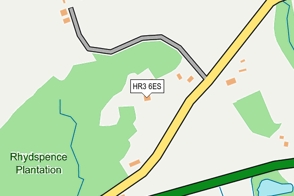 HR3 6ES map - OS OpenMap – Local (Ordnance Survey)