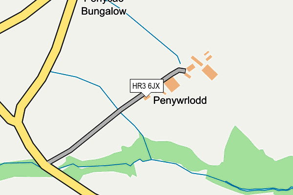 HR3 6JX map - OS OpenMap – Local (Ordnance Survey)