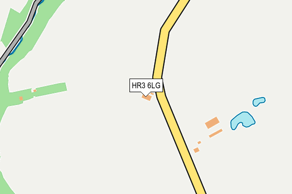 HR3 6LG map - OS OpenMap – Local (Ordnance Survey)