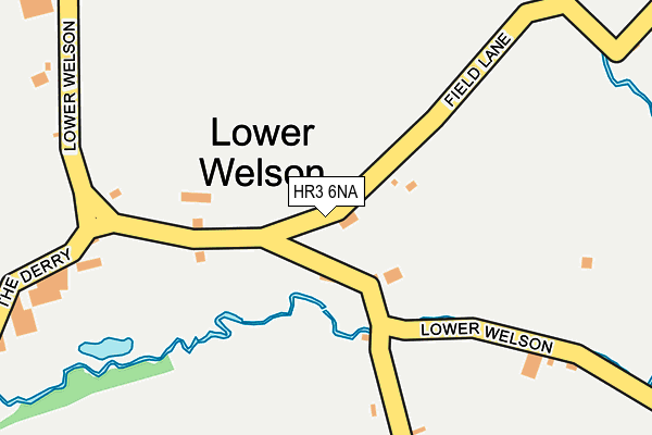 HR3 6NA map - OS OpenMap – Local (Ordnance Survey) HR3 6NA map - OS OpenMap – Local (Ordnance Survey)
