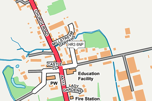 HR3 6NP map - OS OpenMap – Local (Ordnance Survey) HR3 6NP map - OS OpenMap – Local (Ordnance Survey)