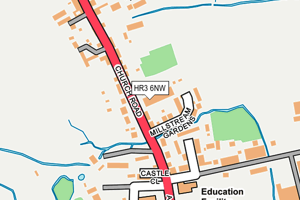HR3 6NW map - OS OpenMap – Local (Ordnance Survey) HR3 6NW map - OS OpenMap – Local (Ordnance Survey)
