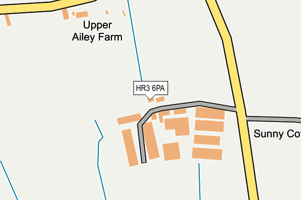 HR3 6PA map - OS OpenMap – Local (Ordnance Survey) HR3 6PA map - OS OpenMap – Local (Ordnance Survey)