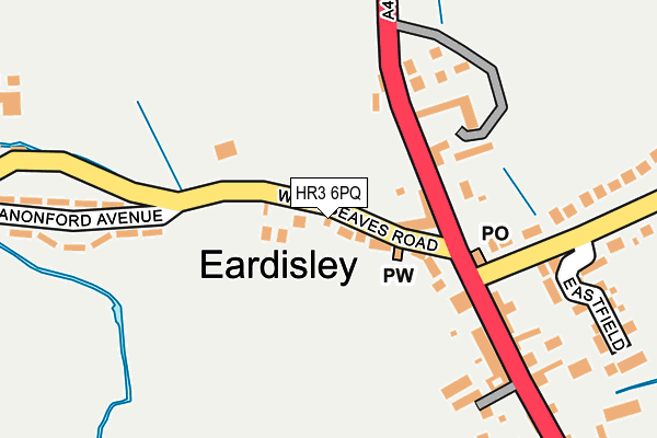 HR3 6PQ map - OS OpenMap – Local (Ordnance Survey) HR3 6PQ map - OS OpenMap – Local (Ordnance Survey)