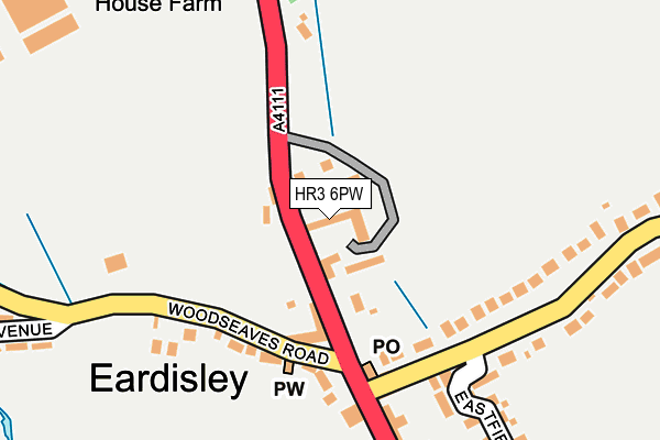 HR3 6PW map - OS OpenMap – Local (Ordnance Survey) HR3 6PW map - OS OpenMap – Local (Ordnance Survey)