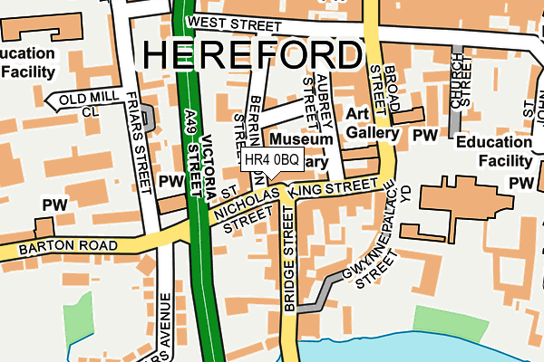 HR4 0BQ map - OS OpenMap – Local (Ordnance Survey) HR4 0BQ map - OS OpenMap – Local (Ordnance Survey)