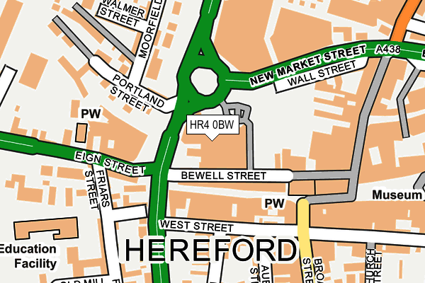 HR4 0BW map - OS OpenMap – Local (Ordnance Survey) HR4 0BW map - OS OpenMap – Local (Ordnance Survey)