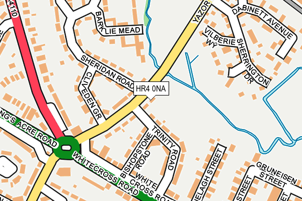 HR4 0NA map - OS OpenMap – Local (Ordnance Survey) HR4 0NA map - OS OpenMap – Local (Ordnance Survey)