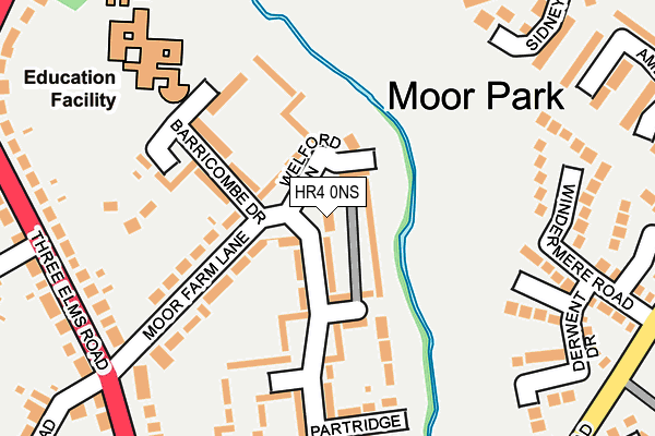 HR4 0NS map - OS OpenMap – Local (Ordnance Survey) HR4 0NS map - OS OpenMap – Local (Ordnance Survey)