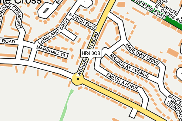 HR4 0QB map - OS OpenMap – Local (Ordnance Survey) HR4 0QB map - OS OpenMap – Local (Ordnance Survey)
