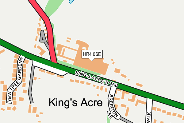 HR4 0SE map - OS OpenMap – Local (Ordnance Survey)