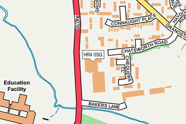 HR4 0SQ map - OS OpenMap – Local (Ordnance Survey) HR4 0SQ map - OS OpenMap – Local (Ordnance Survey)