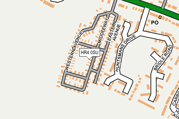 HR4 0SU map - OS OpenMap – Local (Ordnance Survey) HR4 0SU map - OS OpenMap – Local (Ordnance Survey)