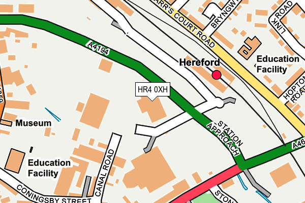 HR4 0XH map - OS OpenMap – Local (Ordnance Survey) HR4 0XH map - OS OpenMap – Local (Ordnance Survey)