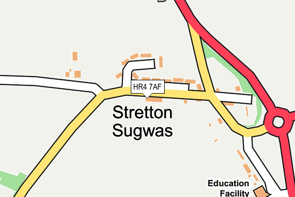 HR4 7AF map - OS OpenMap – Local (Ordnance Survey) HR4 7AF map - OS OpenMap – Local (Ordnance Survey)