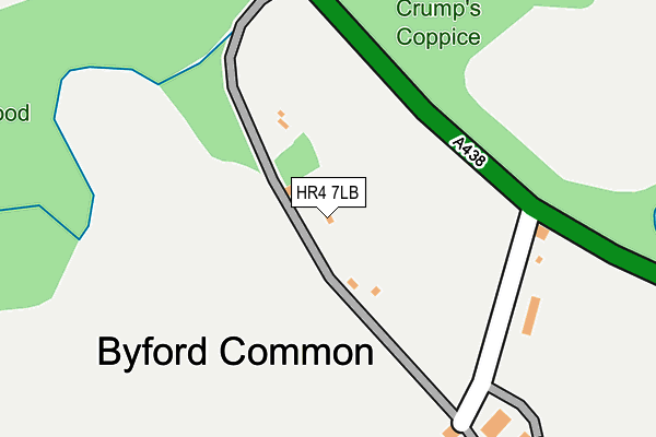 HR4 7LB map - OS OpenMap – Local (Ordnance Survey) HR4 7LB map - OS OpenMap – Local (Ordnance Survey)